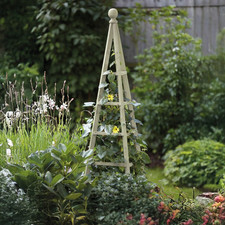 Garden wooden obelisk - garden,