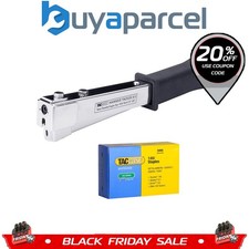 Tacwise 0322 A11 Hammer Tacker Staple Gun Heavy Duty with 5000 x 140/8mm Staples