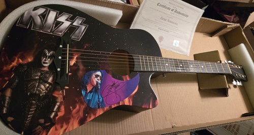 Gene simmons signed acoustic - gene,