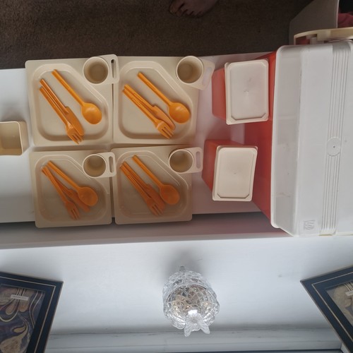 Vintage retro orange beige - orange, &