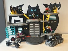 DC Batman Imaginext Batcave With Vehicles And Figures Bane Joker Robin Jetpack