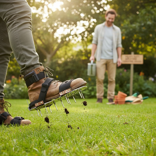 Heavy duty lawn aerator shoes - duty,