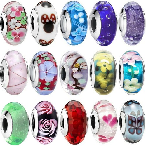 S925 silver charms glass - s925,