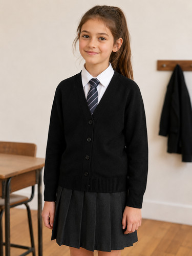 Cardigan girls school uniform - girls,