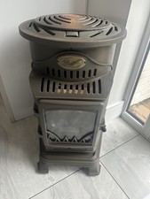 Gas Stove Heater Calor Provence Portable Flueless 3.4kw w/Regulator- Honey Brown