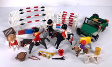 Vintage Playmobil Horse Show Jumping Equestrian Jeep 3140 Pony Figures Grooming