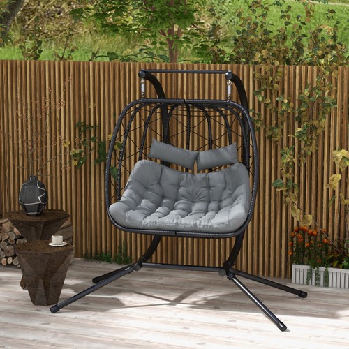 Two seater steel frame hanging - steel,