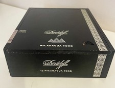 Davidoff Toro Nicaragua Empty Wood Cigar Box 6" x 5.5" x 2" used