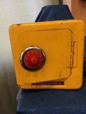 Yellow Fort Knox Metal Safe