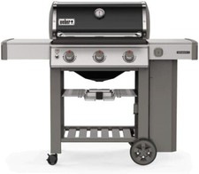 Weber Genesis E-310 GBS Black Steel LPG Gas Grill with Swivel Wheels