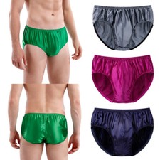 Men Satin Silk Briefs Lingerie