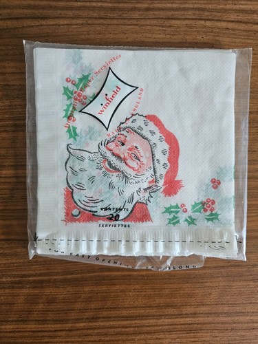 Vintage christmas napkins - vintage,