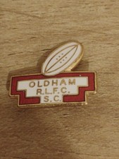 OLDHAM RUGBY LEAGUE PIN BADGE VERY RARE 