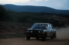 Datsun 1600 during the Safari Rally on April 11 1974 Motor Racing Old Photo 2