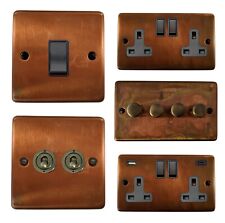 G&H Tarnished Copper CTCB Light Switches, Plug Sockets, USB, Dimmers, Toggles