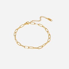 18ct gold plated sleek oval - sleek,