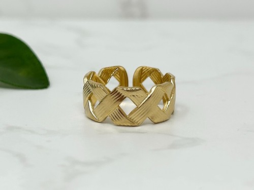 Gold chunky ring - gold, ring,