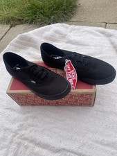 Vans Authentic Lo Pro Black - W UK 3 - BRAND NEW IN BOX