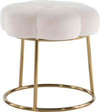 Talulah White Velvet & Gold