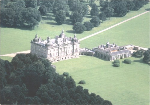 Houghton hall norfolk aerial - hall,