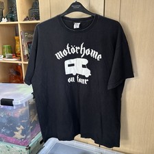 Funny Motorhome On Tour T Shirt With Motörhead Font. Size XXL to 48 Chest