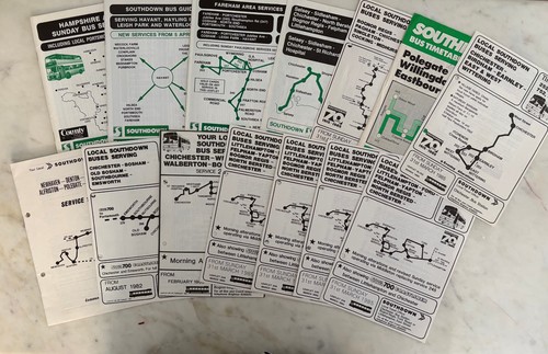 Southdown bus timetable - bus,
