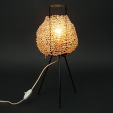 Small 50s Tripod Table Lamp String Era 1.Z