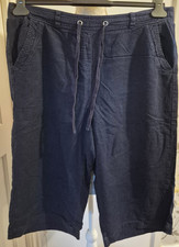 Peacocks Ladies Navy 3/4 1/2