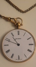 Vintage Rolled Gold-Jean Renet - Ornate Open Faced,Pocket Watch-for restoration 