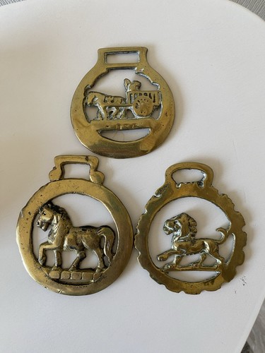 Antique vintage horse brasses - vintage,