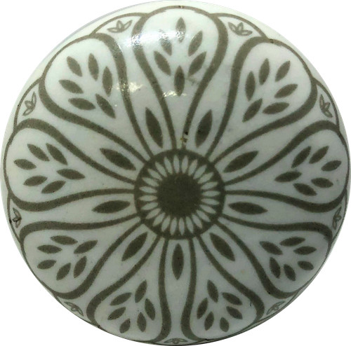 White ceramic door knobs - ceramic,