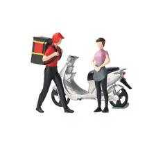 Diorama 1/64 Figure Model City Street Takeaway Boy Dolls Scene Display Model Toy