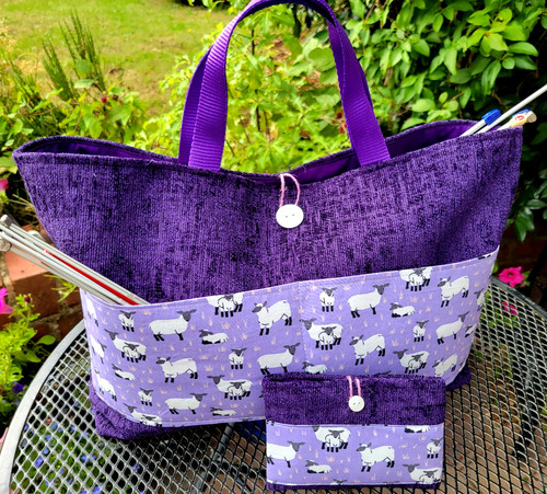 Large purple knitting - large,
