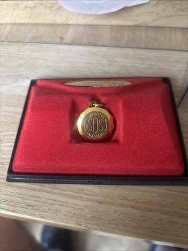 Sos talisman pendant gold - pendant,