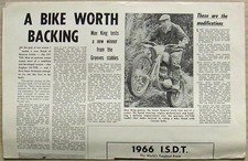GREEVES 24TGS TEST REPORT Motor Cycle News Article Reprint 1966