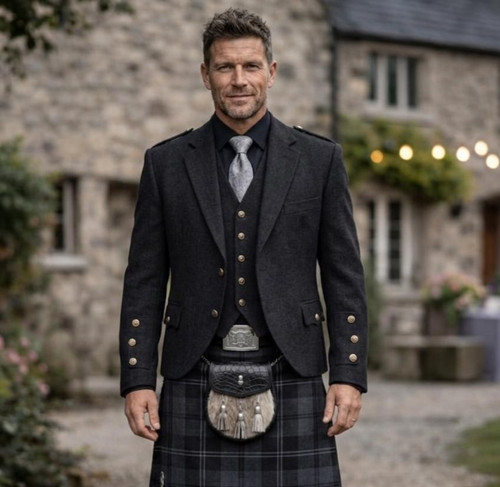 Scottish charcoal grey jacket