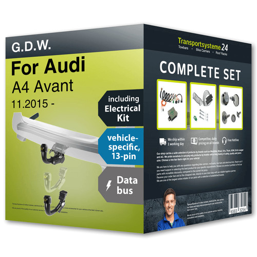 Towbar detachable for audi - detachable,