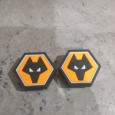 Pair Of Wolverhampton Wanderers Fc Croc Shoe Charms