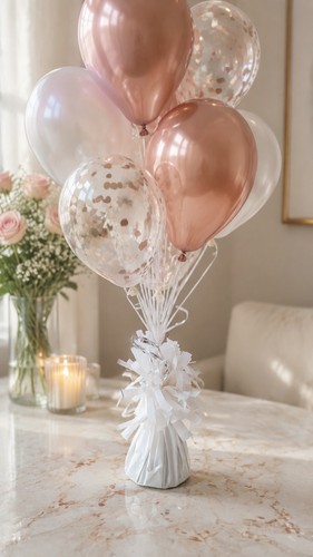 White solid balloon - solid,
