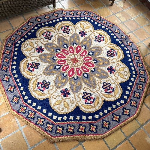 Vintage floral rya sweden - vintage,