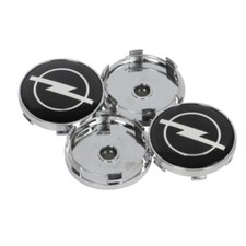 4 pieces 60 mm black badge