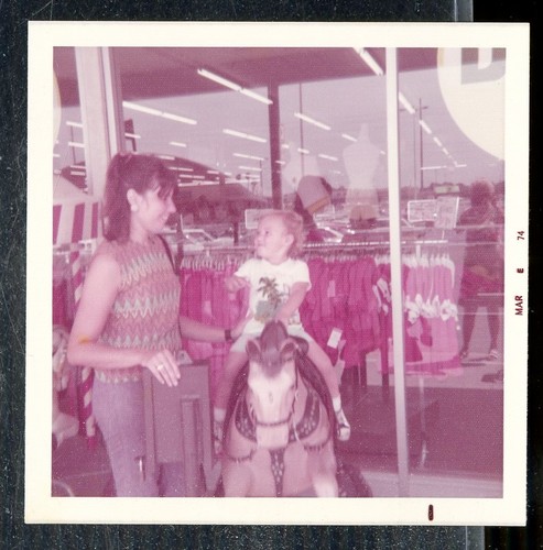 Vintage photo toddler rides - toddler,
