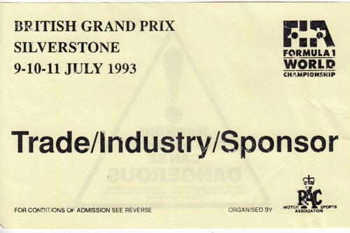 1993 british silverstone - british, f1