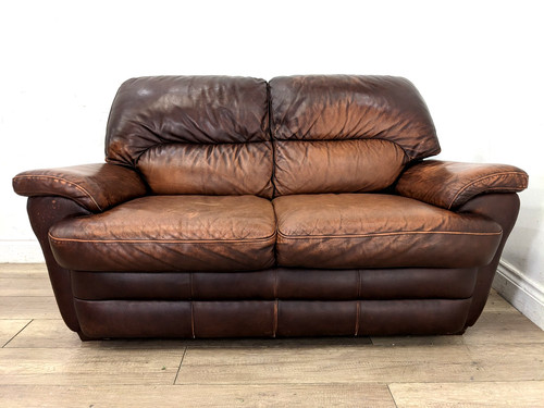 Sofa seater vintage - 2, brown