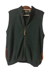 Orvis Men’s Wool Gilet Size L Green Fishing Hunting Shooting Vest