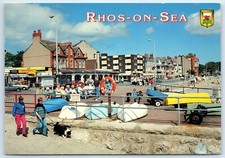 Postcard Rhos On Sea Conwy County Wales posted 1999