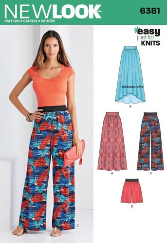 New look 6381 misses knit - look,