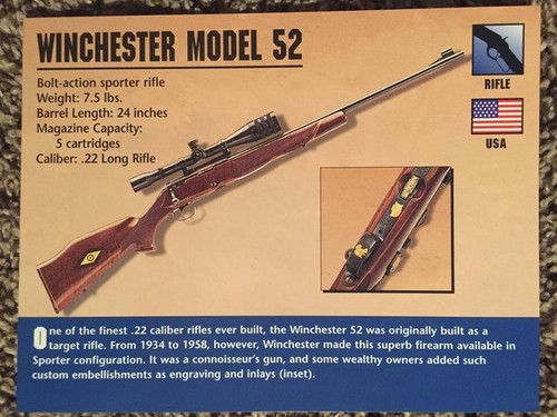 Winchester model rifle - 52,