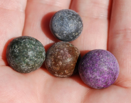 Lot colonial era marbles - 4,