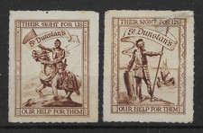 GB St Dunstan's Charity Stamps (2v)